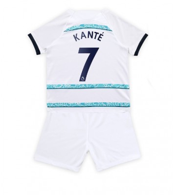 Chelsea Kante #7 babykläder Bortatröja barn 2022-23 Korta ärmar (+ Korta byxor)